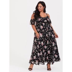 Brand New Torrid Chiffon Floral Maxi Dress